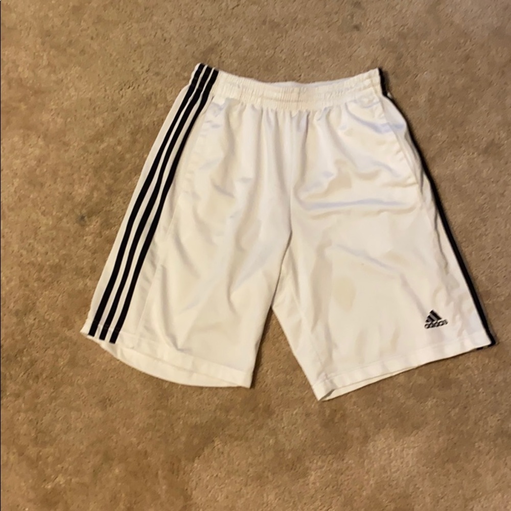 Adidas white shorts